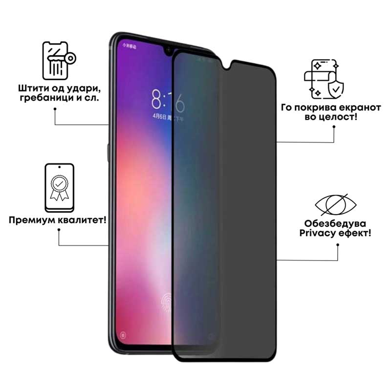 Заштитно стакло за Samsung Galaxy - Privacy